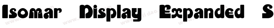 Isomar Display Expanded SSi Expanded字体转换